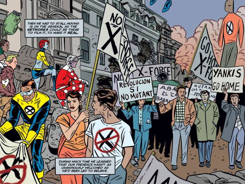 X-Force #125 art by the Allreds